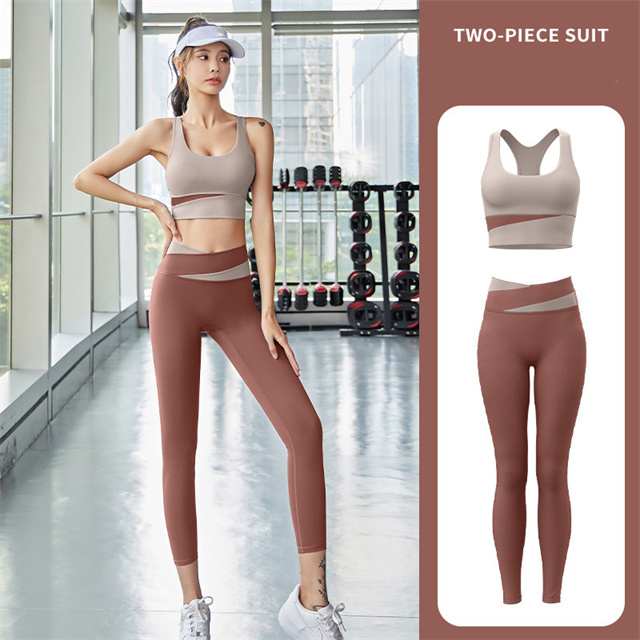 ヨガウェア 2点セット フィットネスウェア レディース スポーツ